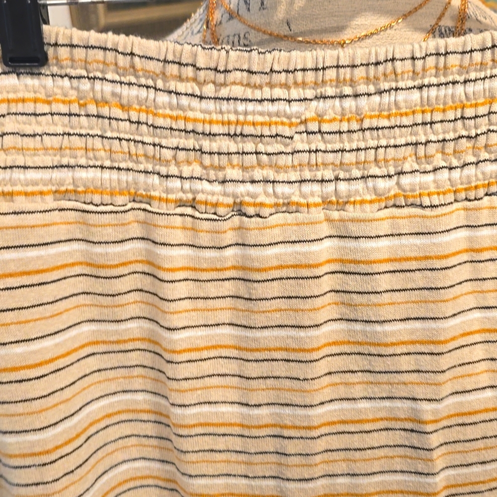 Prana Women's Striped Cream and Tan Skirt - Picture 5 of 7
